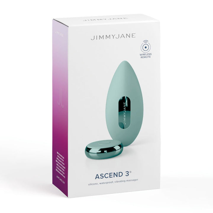 JimmyJane Ascend 3 - Teal 9 cm USB Rechargeable Stimulator with Wireless Remote – Sex toys NZ by Naughtyhut. Discreet delivery nationwide.