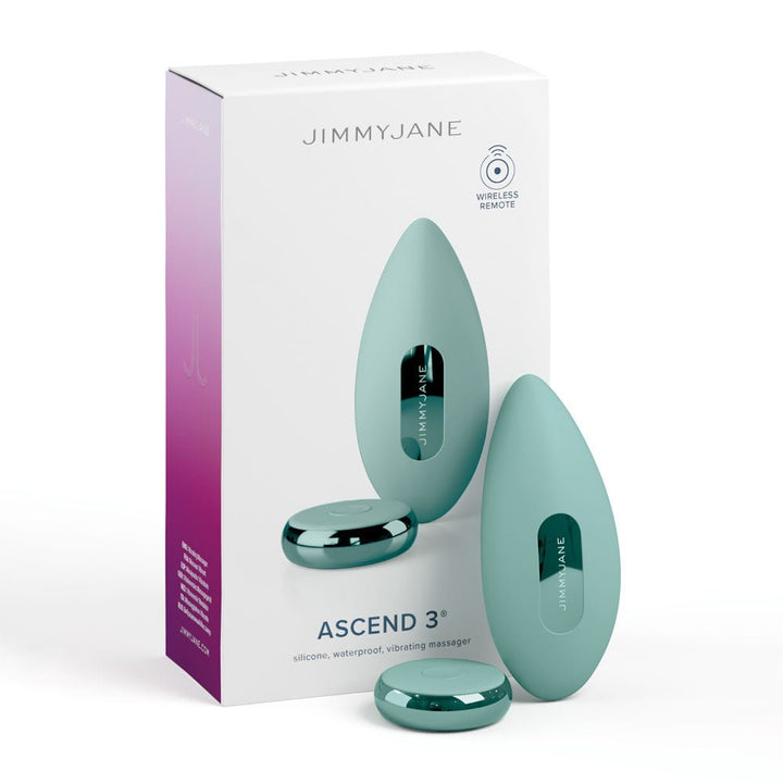 JimmyJane Ascend 3 - Teal 9 cm USB Rechargeable Stimulator with Wireless Remote – Sex toys NZ by Naughtyhut. Discreet delivery nationwide.