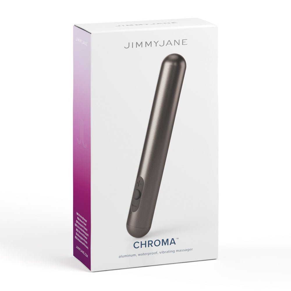 Buy JimmyJane Chroma - Space Grey - Grey 14 cm USB Rechargeable Bullet – Naughtyhut NZ sex toys online. Discreet delivery & top brands.
