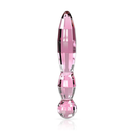 Buy JimmyJane Dillenia Cissus - Clear Pink Glass 19.5 cm Dildo – Naughtyhut NZ sex toys online. Discreet delivery & top brands.