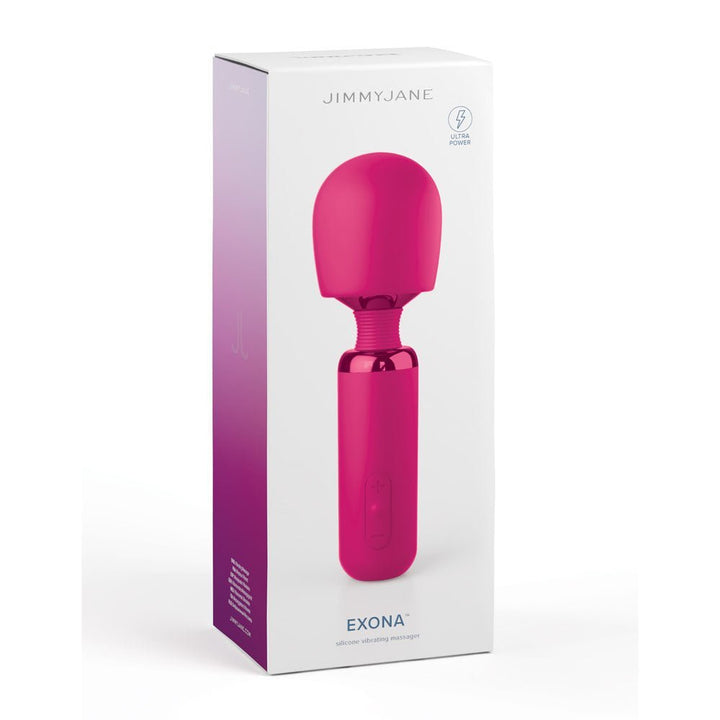 JimmyJane Exona - Pink 18.3 cm USB Rechargeable Massage Wand – Sex toys NZ by Naughtyhut. Discreet delivery nationwide.