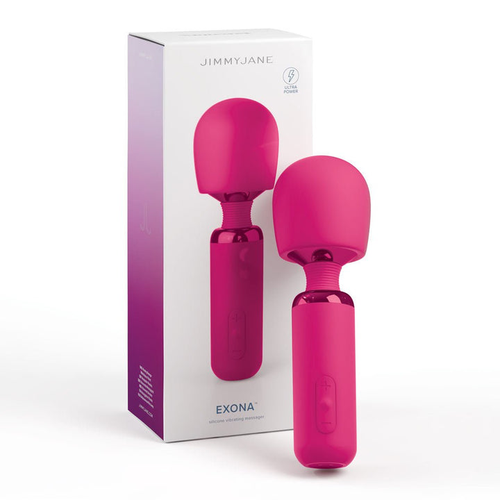 JimmyJane Exona - Pink 18.3 cm USB Rechargeable Massage Wand – Sex toys NZ by Naughtyhut. Discreet delivery nationwide.