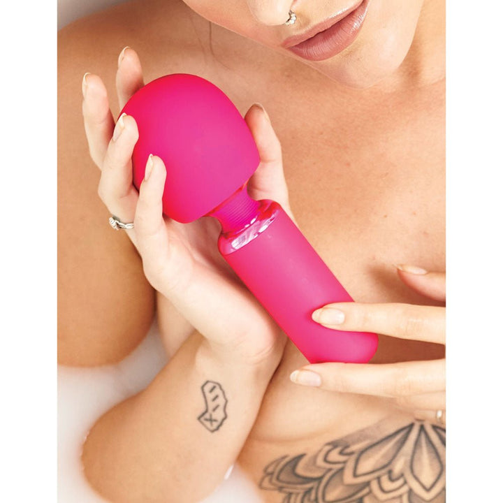JimmyJane Exona - Pink 18.3 cm USB Rechargeable Massage Wand – Sex toys NZ by Naughtyhut. Discreet delivery nationwide.