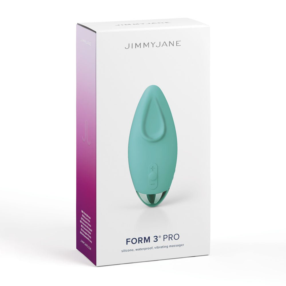 JimmyJane Form 3 PRO - Teal - Teal 10.2 cm USB Rechargeable Handheld Stimulator – Sex toys NZ by Naughtyhut. Discreet delivery nationwide.