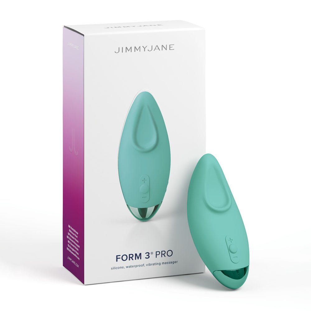 JimmyJane Form 3 PRO - Teal - Teal 10.2 cm USB Rechargeable Handheld Stimulator – Sex toys NZ by Naughtyhut. Discreet delivery nationwide.