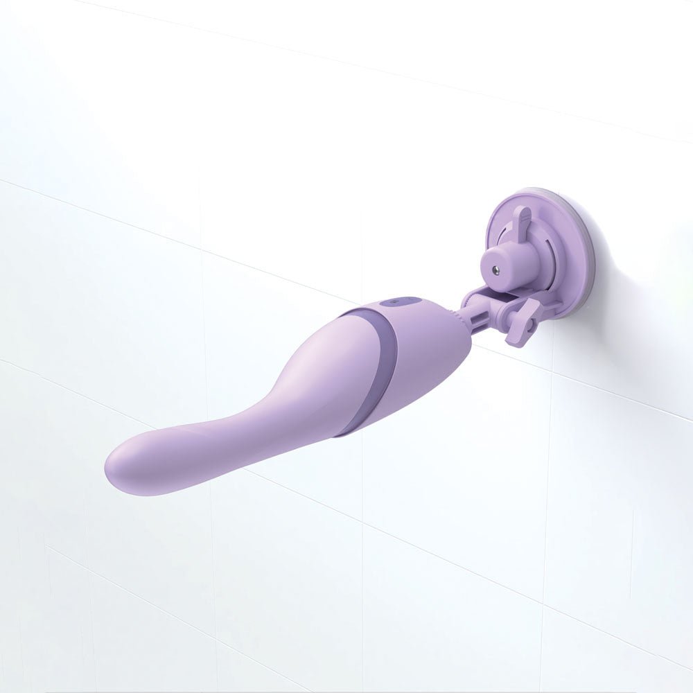 Buy JimmyJane Hello Bang - Purple 27 cm USB Rechargeable Warming & Thrusting Vibrator – Naughtyhut NZ sex toys online. Discreet delivery & top brands.