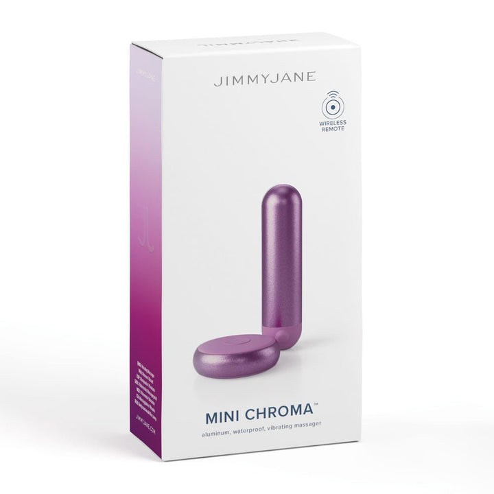 JimmyJane Mini Chroma - Purple - Purple 7.8 cm USB Rechargeable Bullet with Wireless Remote – Sex toys NZ by Naughtyhut. Discreet delivery nationwide.
