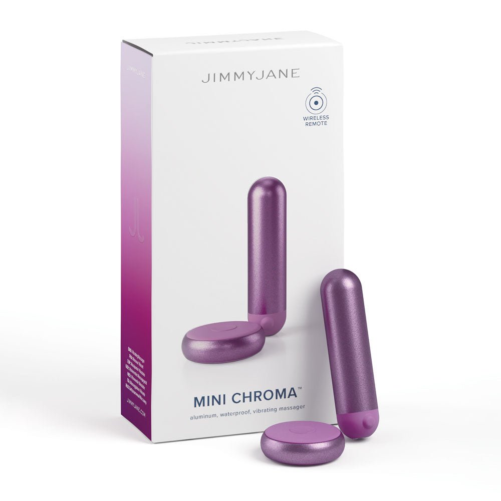 JimmyJane Mini Chroma - Purple - Purple 7.8 cm USB Rechargeable Bullet with Wireless Remote – Sex toys NZ by Naughtyhut. Discreet delivery nationwide.