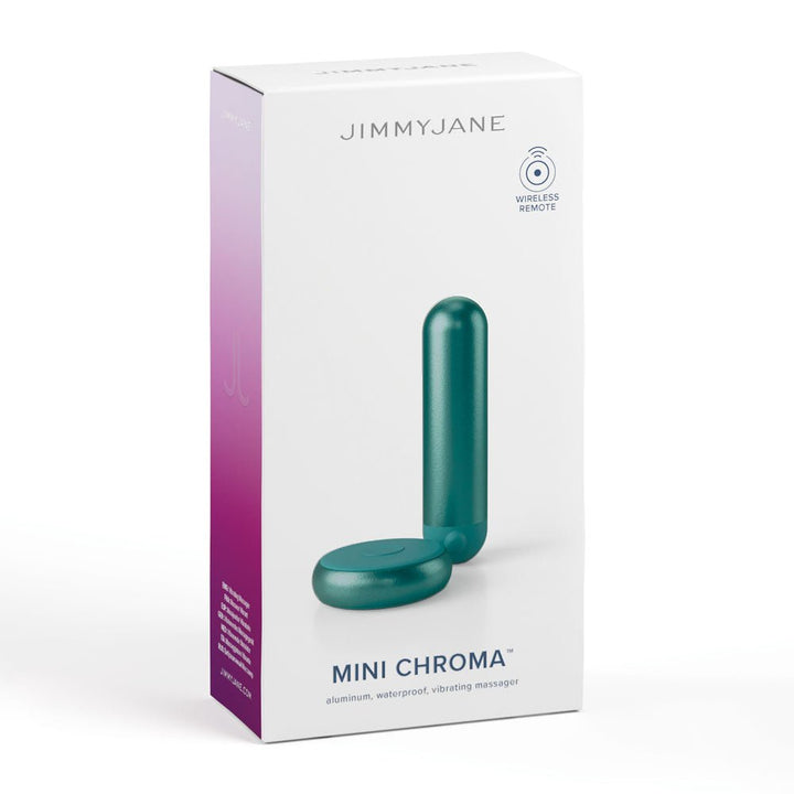 JimmyJane Mini Chroma - Teal - Teal 7.8 cm USB Rechargeable Bullet with Wireless Remote – Sex toys NZ by Naughtyhut. Discreet delivery nationwide.