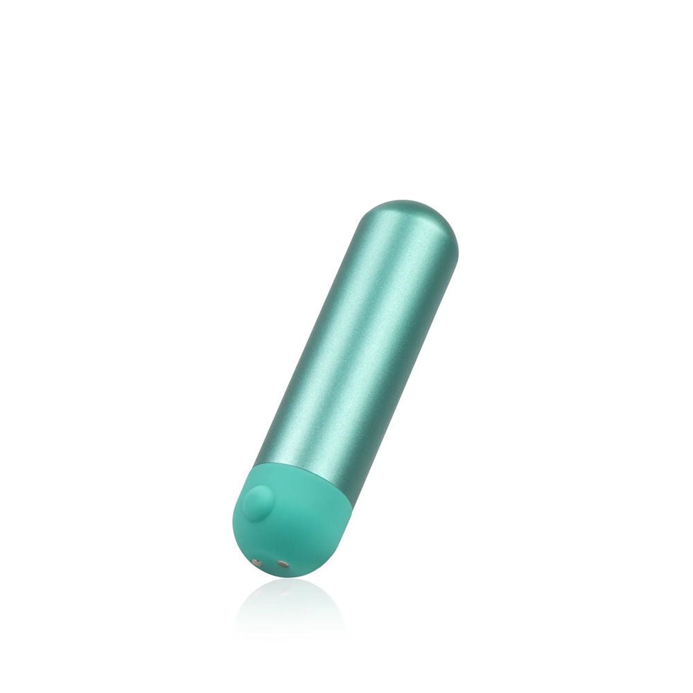 JimmyJane Mini Chroma - Teal - Teal 7.8 cm USB Rechargeable Bullet with Wireless Remote – Sex toys NZ by Naughtyhut. Discreet delivery nationwide.