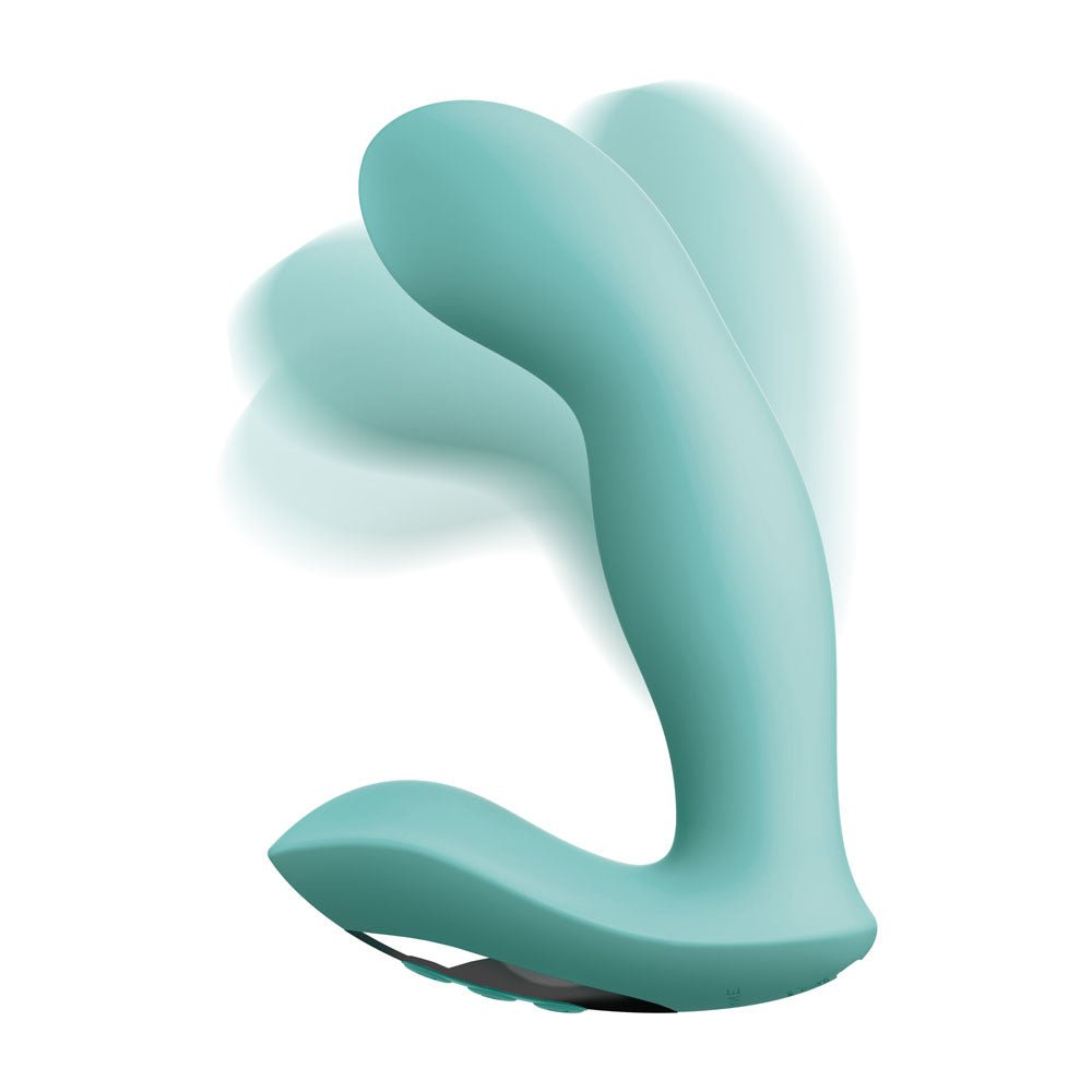 JimmyJane Pulsus G - Spot - Teal 15 cm USB Rechargeable Vibrator with Wireless Remote – Sex toys NZ by Naughtyhut. Discreet delivery nationwide.