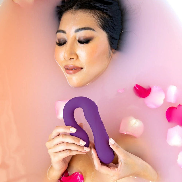 JimmyJane Reflexx Rabbit 1 - Purple USB Rechargeable Dual Vibrator – Sex toys NZ by Naughtyhut. Discreet delivery nationwide.