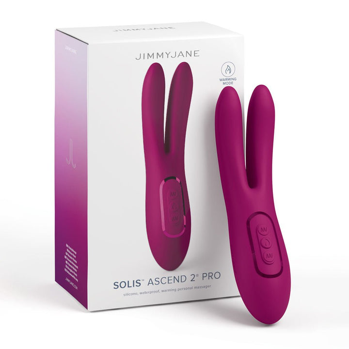 JimmyJane Solis Ascend 2 PRO - Purple 16 cm USB Rechargeable Dual Tip Stimulator – Sex toys NZ by Naughtyhut. Discreet delivery nationwide.