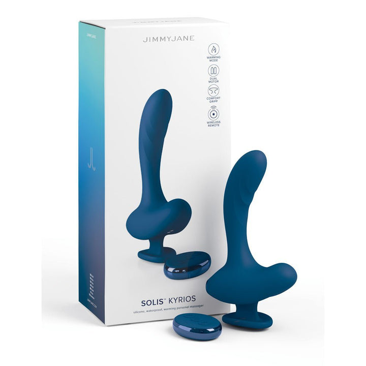 JimmyJane Solis Kyrios - Blue USB Rechargeable Prostate Massager with Remote – Sex toys NZ by Naughtyhut. Discreet delivery nationwide.