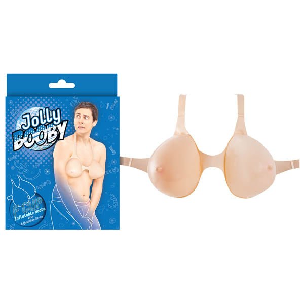 Jolly Booby - Inflatable F - Cup Boobs with Adjustable Strap – Sex toys NZ by Naughtyhut. Discreet delivery nationwide.