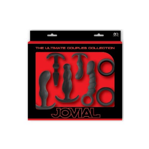 Buy Jovial 7 Pce Set - Black – Naughtyhut NZ sex toys online. Discreet delivery & top brands.