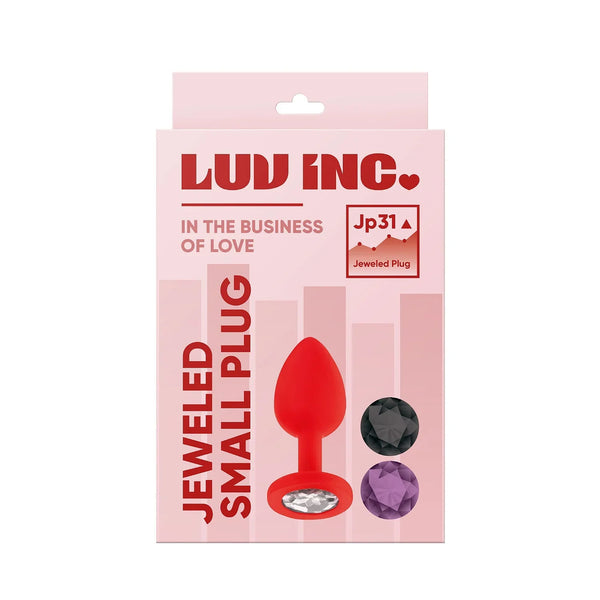 Luv Inc Jp31: JEWELED PLUG W/ 3 STONES