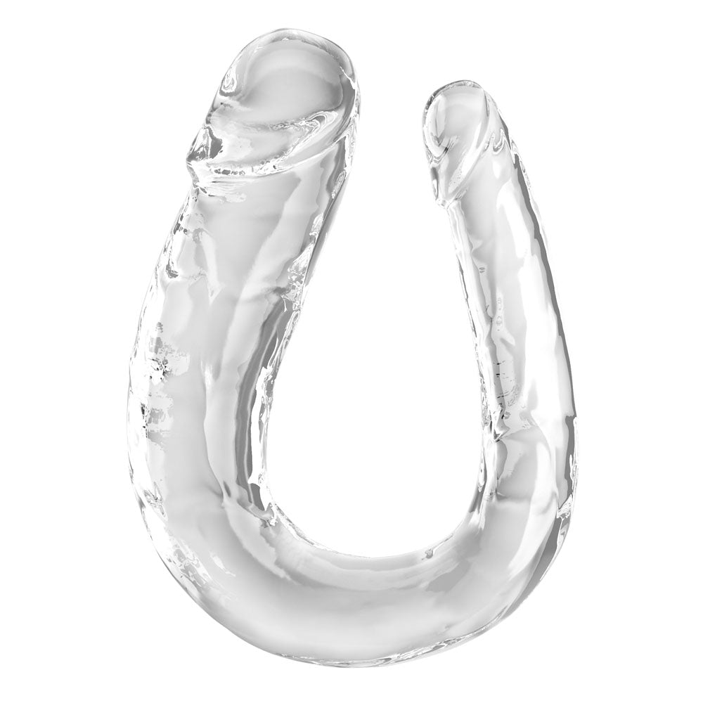 King Cock Clear Large Double Trouble - Clear Large Double Penetration Dong – Sex toys NZ by Naughtyhut. Discreet delivery nationwide.