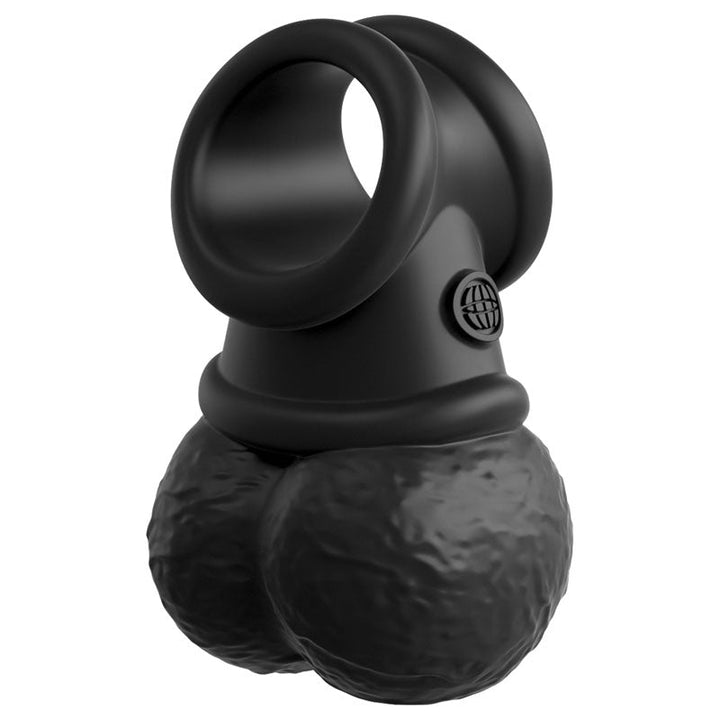 King Cock Elite The Crown Jewels Vibrating Silicone Balls - Black USB Rechargeable Vibrating Cock Ring – Sex toys NZ by Naughtyhut. Discreet delivery nationwide.