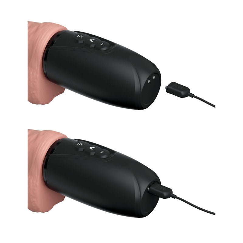 King Cock Plus 6.5'' Thrusting Cock with Balls - Flesh 16.5 cm Thrusting Dong – Sex toys NZ by Naughtyhut. Discreet delivery nationwide.