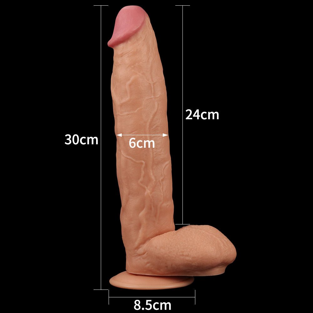 King Size 11'' Realistic Dildo - Flesh 29.5 cm Dong – Sex toys NZ by Naughtyhut. Discreet delivery nationwide.