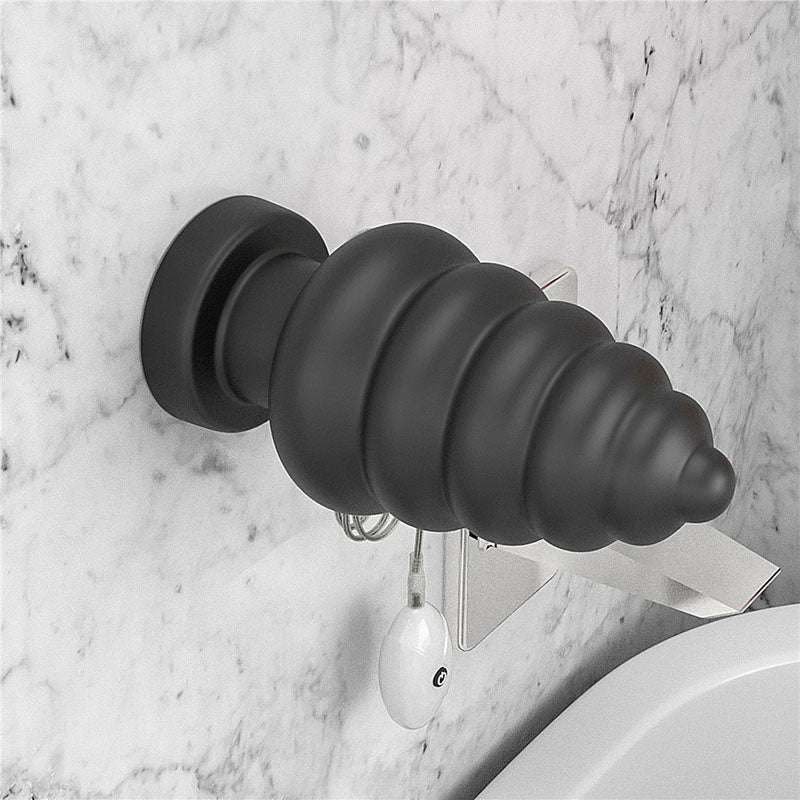 King Sized 7'' Vibrating Anal Cracker - Black 17.8 cm XL Vibrating Butt Plug – Sex toys NZ by Naughtyhut. Discreet delivery nationwide.