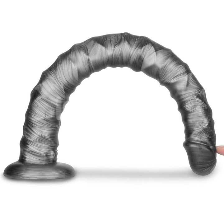 King Sized Vibrating Vibrax Slider - Grey 40.8 cm (16'') USB Rechargeable Vibrating Dildo – Sex toys NZ by Naughtyhut. Discreet delivery nationwide.