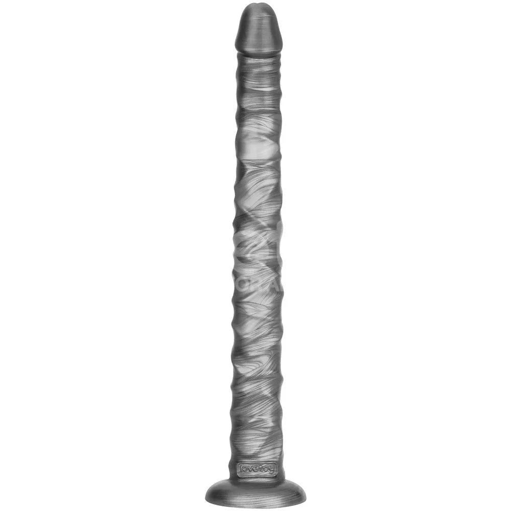 Vibrax Slider 16 inch in Grey standing upright, long twisted shaft on a small suction base