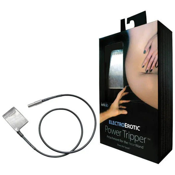 KinkLab Power Tripper body-contact attachment coiled beside its box