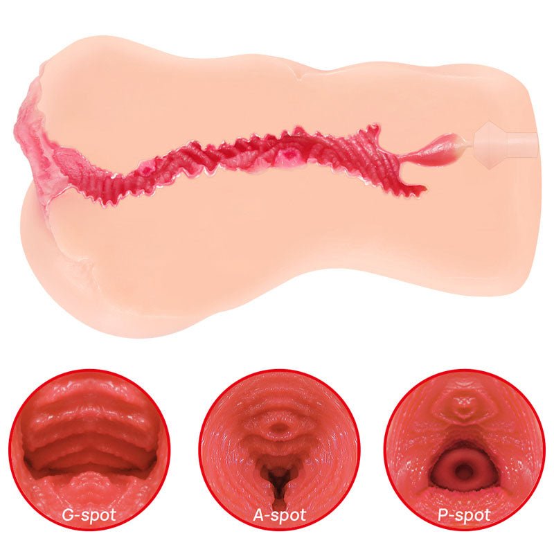 Buy Kokos Adel Onahole 001 - Flesh Dual Layer Vagina Stroker – Naughtyhut NZ sex toys online. Discreet delivery & top brands.