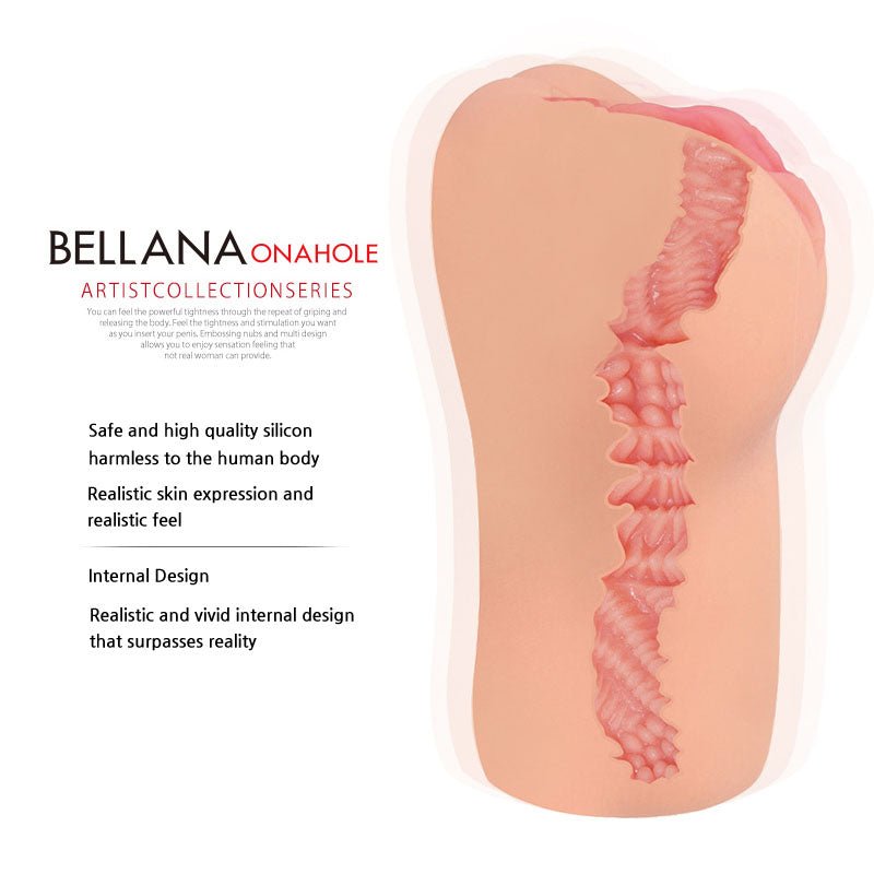 Buy Kokos Bellana Onahole - Flesh Dual Layer Vagina Stroker – Naughtyhut NZ sex toys online. Discreet delivery & top brands.