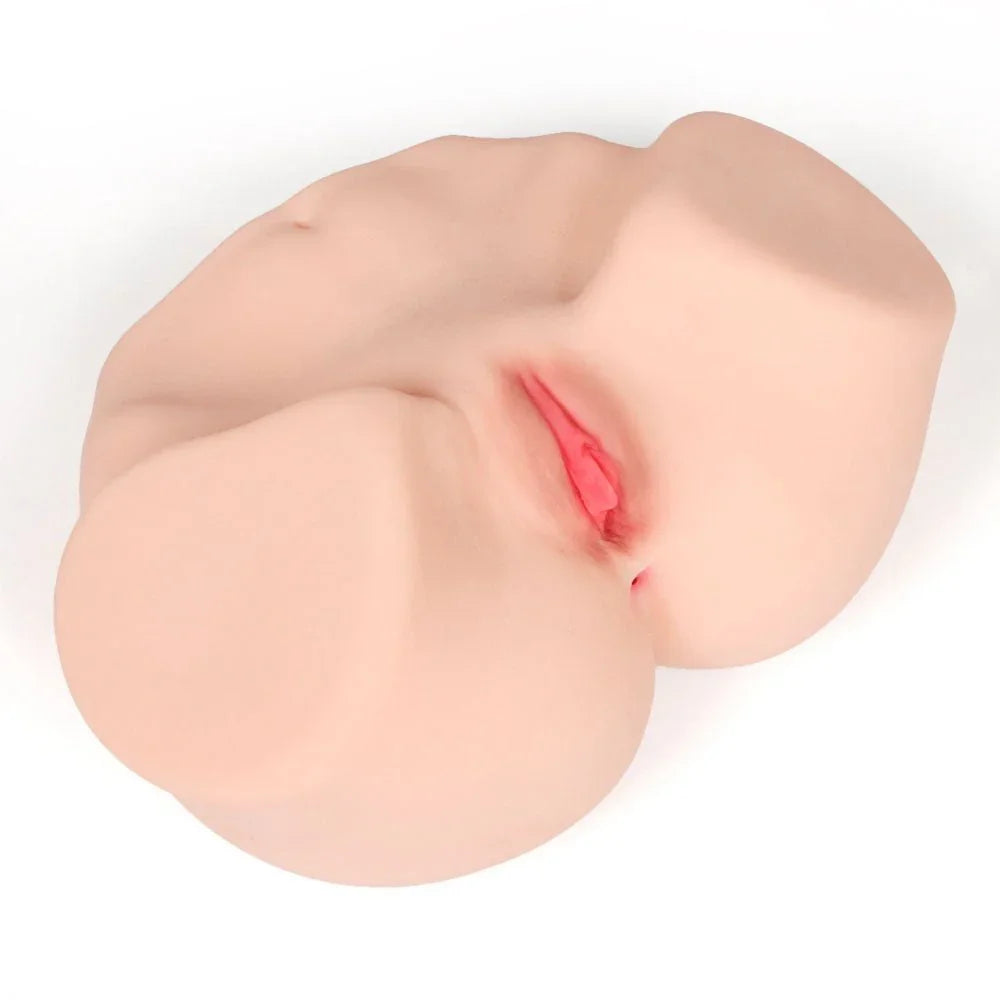 Maria 003 masturbator at a three-quarter angle on white, showing the moulded hips
