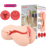 Buy Kokos Hanna Onahole 002 - Flesh Dual Layer Vagina Stroker – Naughtyhut NZ sex toys online. Discreet delivery & top brands.