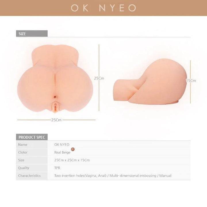 Kokos Real Hip Oknyeo - Flesh Doggy Style Masturbator – Sex toys NZ by Naughtyhut. Discreet delivery nationwide.