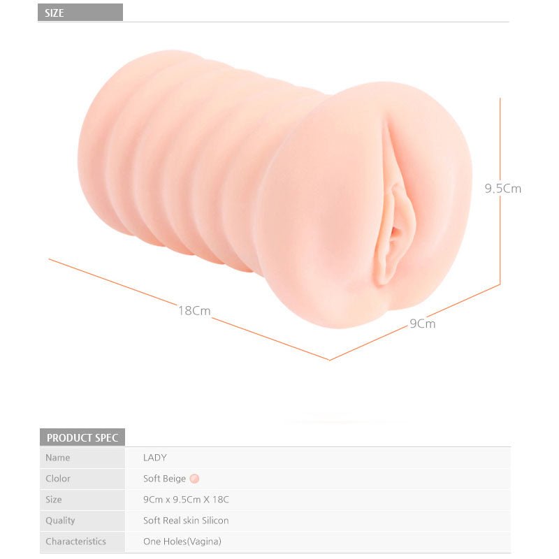 Buy Kokos Three Sisters - Lady - Flesh Vagina Stroker – Naughtyhut NZ sex toys online. Discreet delivery & top brands.