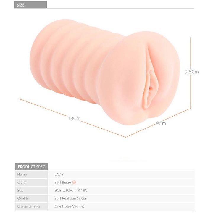 Kokos Three Sisters - Lady - Flesh Vagina Stroker – Sex toys NZ by Naughtyhut. Discreet delivery nationwide.