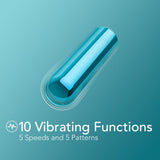 Buy Kool Vibes - Rechargeable Mini Bullet - Blueberry - Blueberry 6.4 cm USB Rechargeable Bullet – Naughtyhut NZ sex toys online. Discreet delivery & top brands.