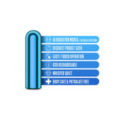 Buy Kool Vibes - Rechargeable Mini Bullet - Blueberry - Blueberry 6.4 cm USB Rechargeable Bullet – Naughtyhut NZ sex toys online. Discreet delivery & top brands.