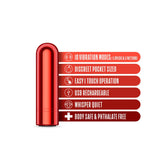 Buy Kool Vibes - Rechargeable Mini Bullet - Cherry - Red 6.4 cm USB Rechargeable Bullet – Naughtyhut NZ sex toys online. Discreet delivery & top brands.