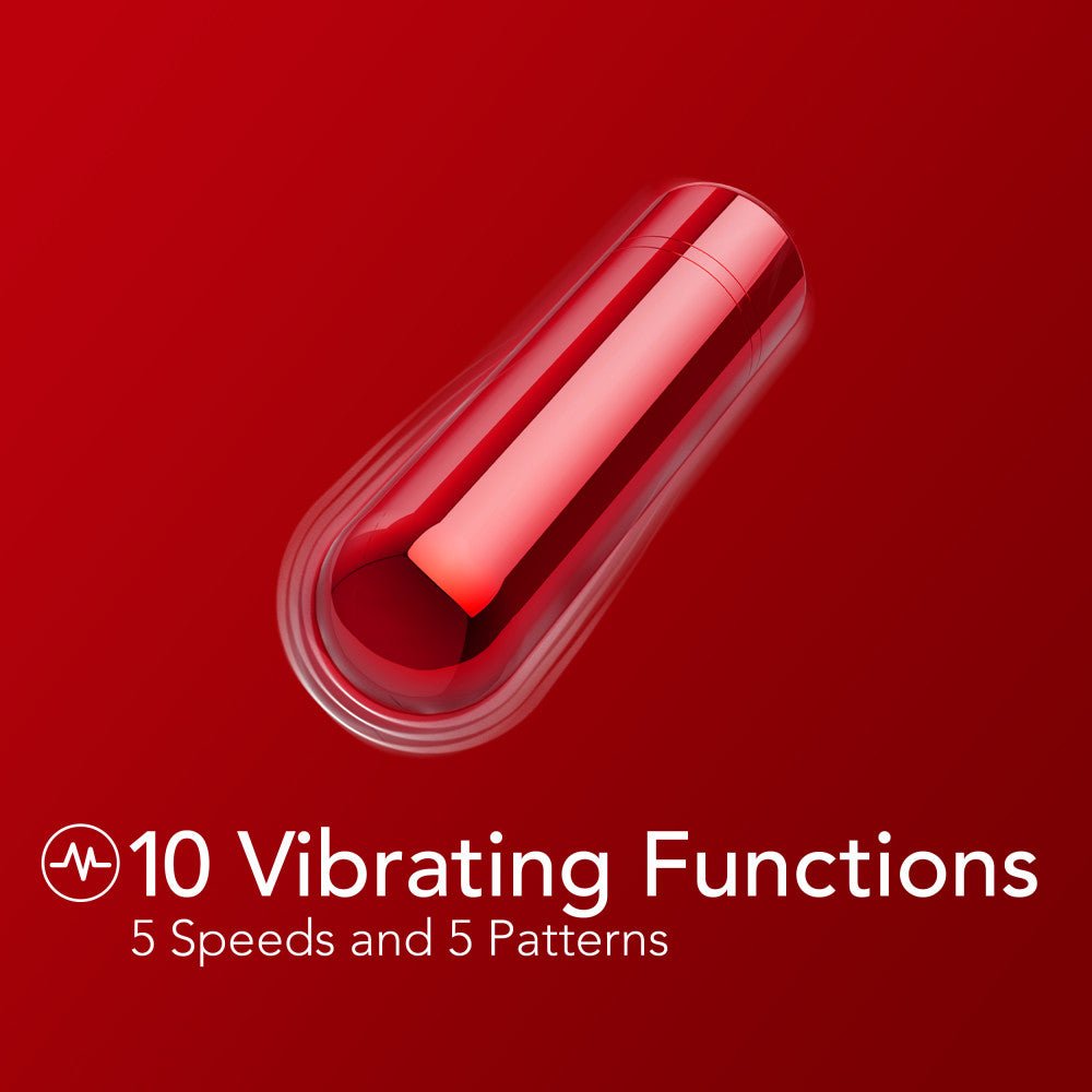 Buy Kool Vibes - Rechargeable Mini Bullet - Cherry - Red 6.4 cm USB Rechargeable Bullet – Naughtyhut NZ sex toys online. Discreet delivery & top brands.