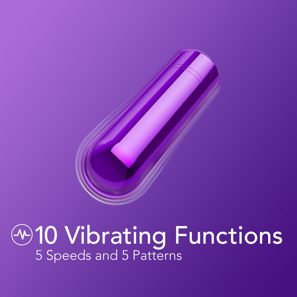 Buy Kool Vibes - Rechargeable Mini Bullet - Grape - Purple 6.4 cm USB Rechargeable Bullet – Naughtyhut NZ sex toys online. Discreet delivery & top brands.
