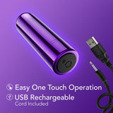 Buy Kool Vibes - Rechargeable Mini Bullet - Grape - Purple 6.4 cm USB Rechargeable Bullet – Naughtyhut NZ sex toys online. Discreet delivery & top brands.