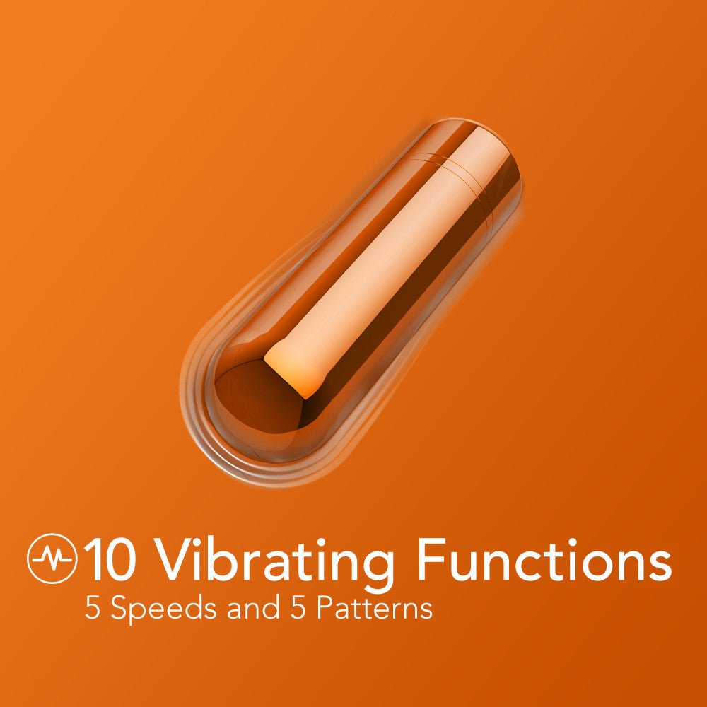 Kool Vibes - Rechargeable Mini Bullet - Tangerine - Orange 6.4 cm USB Rechargeable Bullet – Sex toys NZ by Naughtyhut. Discreet delivery nationwide.