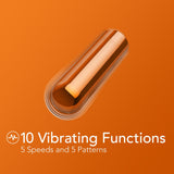 Buy Kool Vibes - Rechargeable Mini Bullet - Tangerine - Orange 6.4 cm USB Rechargeable Bullet – Naughtyhut NZ sex toys online. Discreet delivery & top brands.