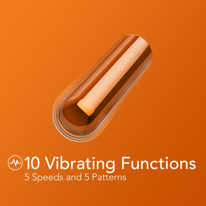 Kool Vibes - Rechargeable Mini Bullet - Tangerine - Orange 6.4 cm USB Rechargeable Bullet – Sex toys NZ by Naughtyhut. Discreet delivery nationwide.