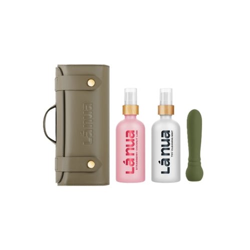 Buy La Nua Gift Bag 2 - Ultra Bullet + 100Ml Mist Toy Cleaner + 100Ml Strawberry Coconut Lube – Naughtyhut NZ sex toys online. Discreet delivery & top brands.
