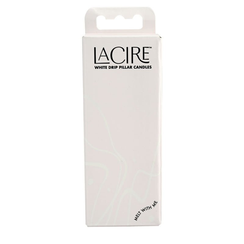 LaCire Drip Pillar Candles - White - White Drip Candles - Set of 3 – Sex toys NZ by Naughtyhut. Discreet delivery nationwide.