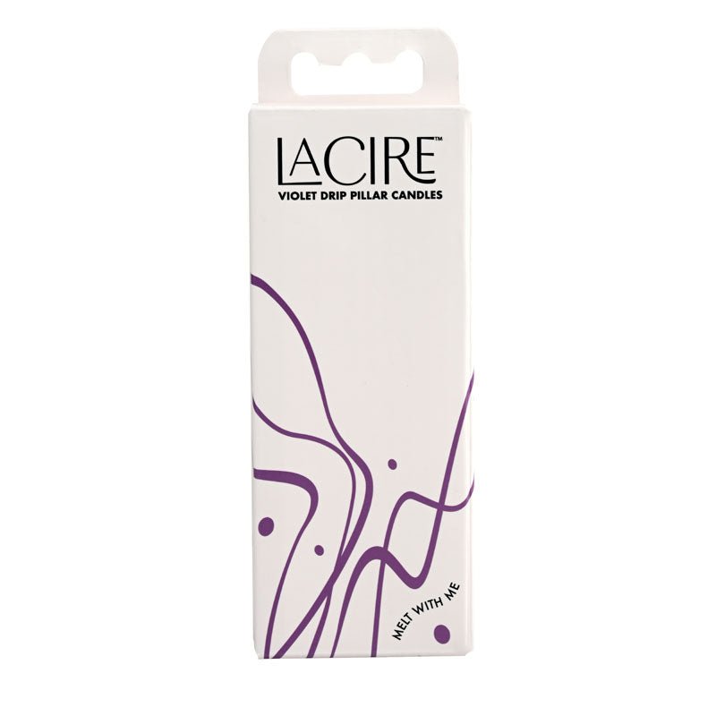 LaCire Drip Pillar Candles - Violet - Violet Drip Candles - Set of 3 – Sex toys NZ by Naughtyhut. Discreet delivery nationwide.