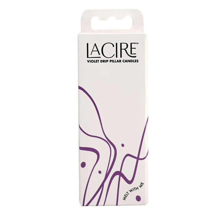 LaCire Drip Pillar Candles - Violet - Violet Drip Candles - Set of 3 – Sex toys NZ by Naughtyhut. Discreet delivery nationwide.