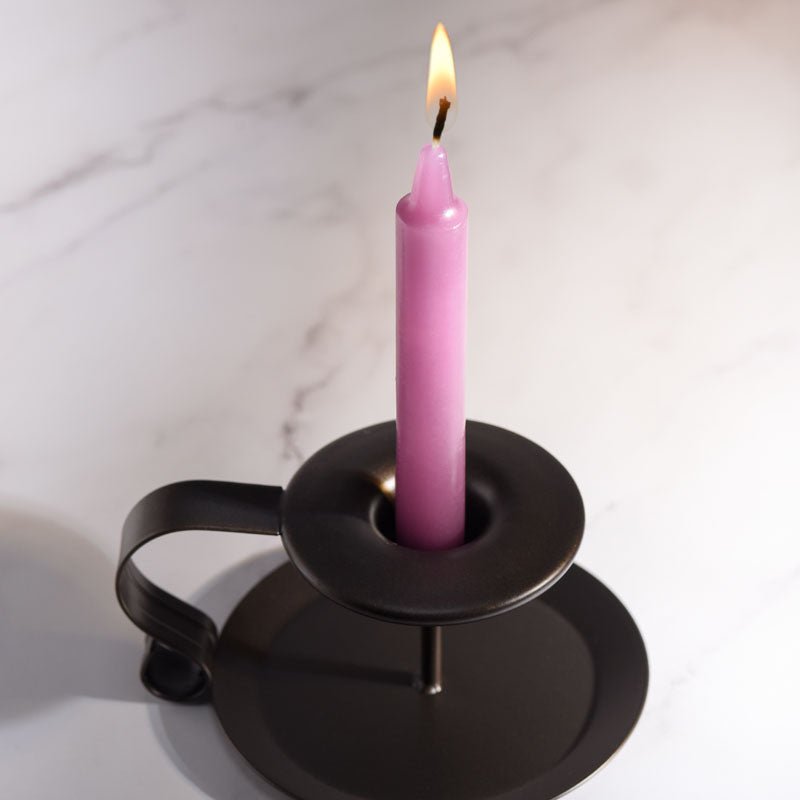 Buy LaCire Drip Pillar Candles - Violet - Violet Drip Candles - Set of 3 – Naughtyhut NZ sex toys online. Discreet delivery & top brands.